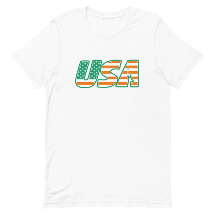 USA Irish American T-Shirt - StPatricksDayShop