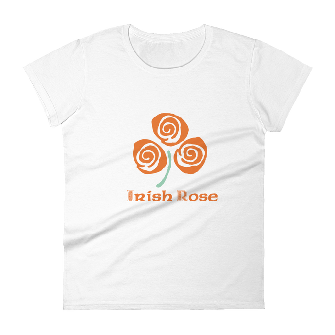 Irish Rose T-Shirt Womens - StPatricksDayShop
